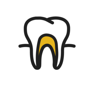 Tooth Icon with Plaque