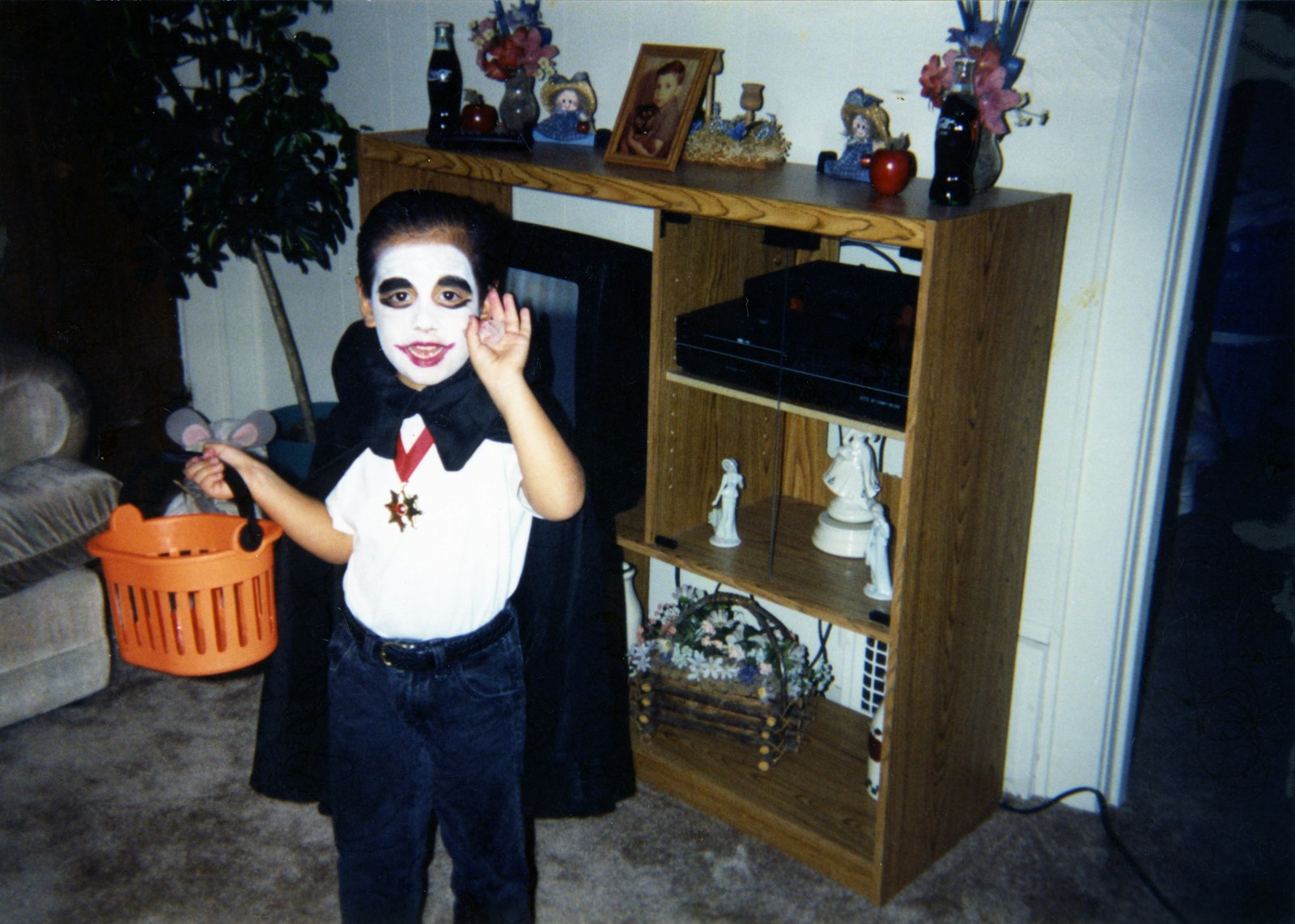 Child trick-or-treating, when Halloween candy is hardest on teeth